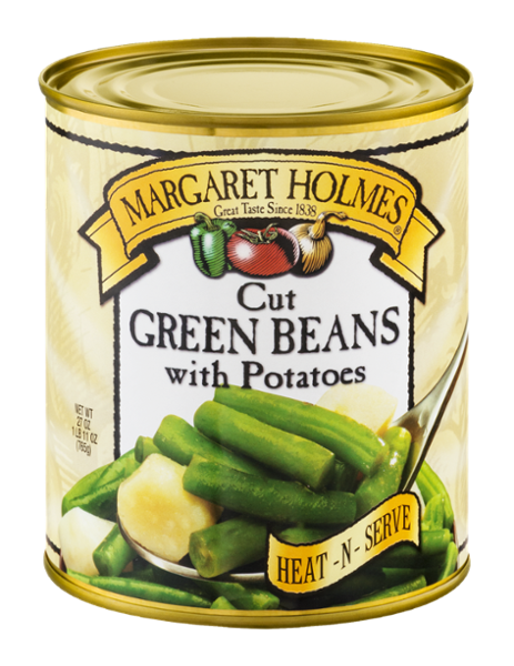 Can of Margaret Holmes Cut Green Beans with Potatoes