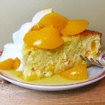 Peach Cake with Sauce