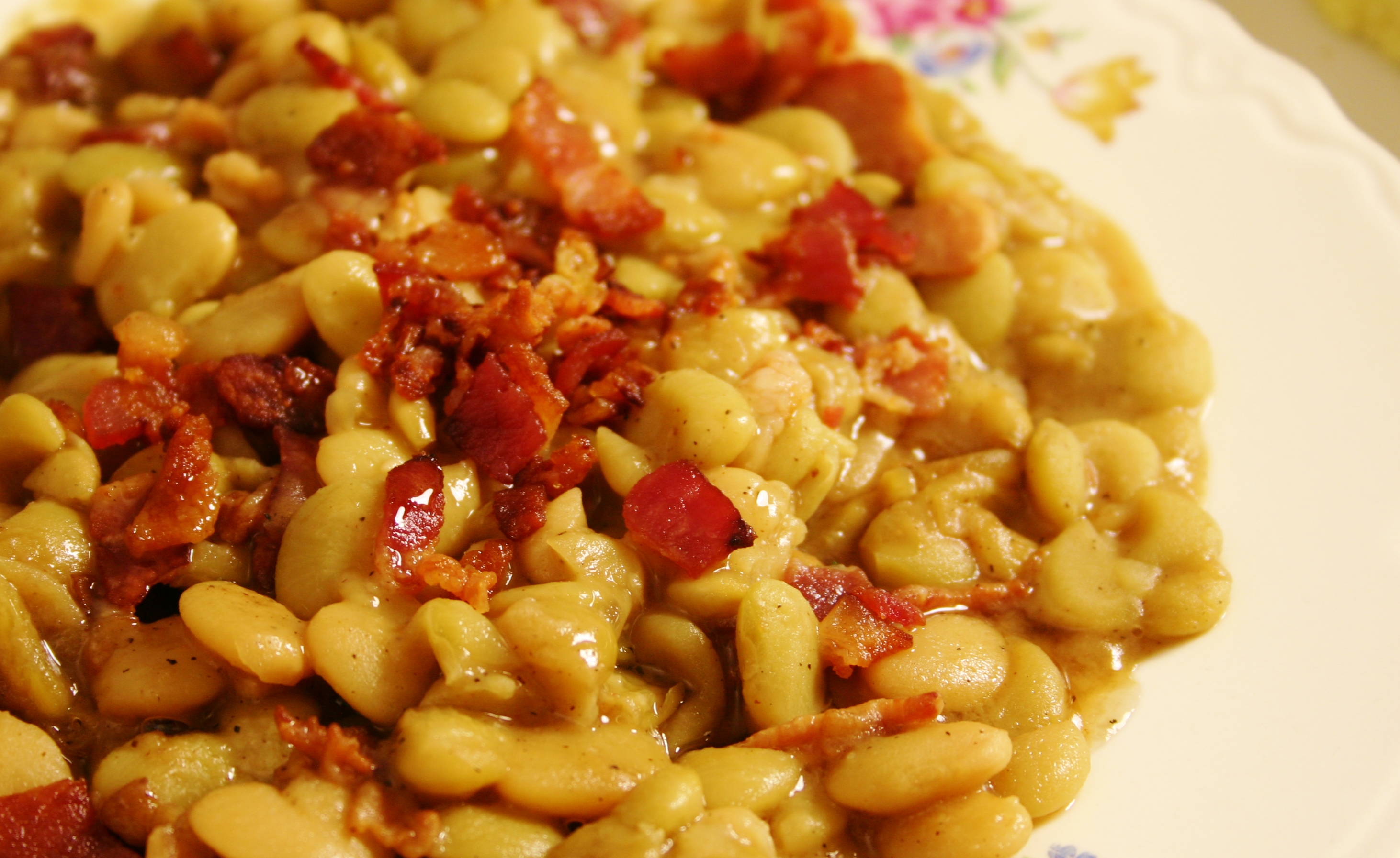 Maple Bacon Lima Beans