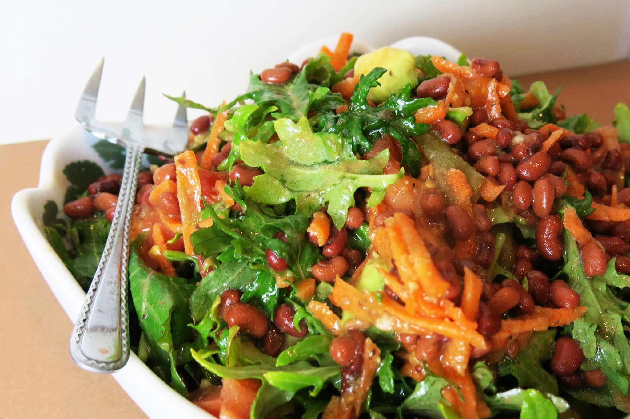 Fresh Kale Salad with Field Peas & Snaps