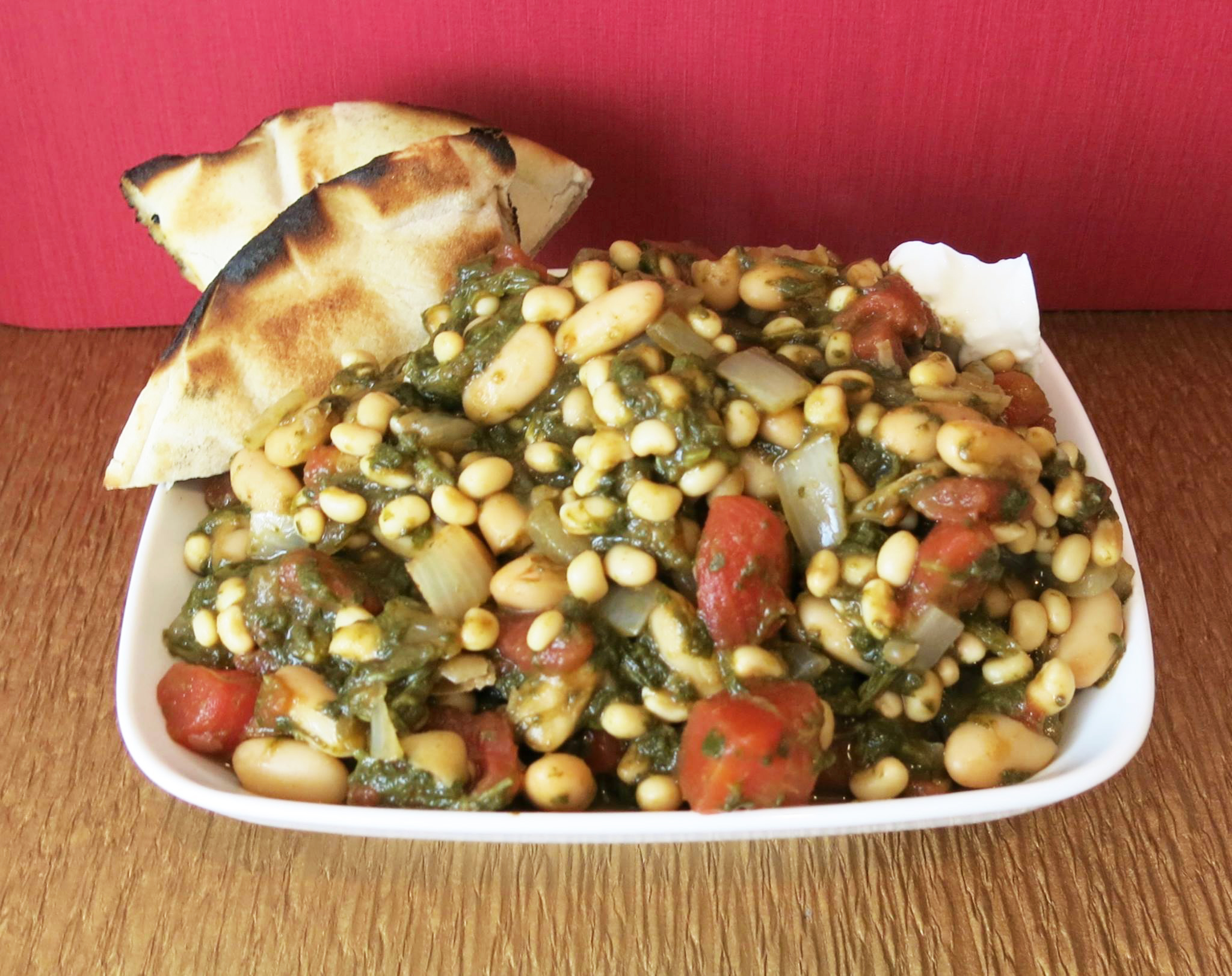 White Pea & Spinach Indian Masala