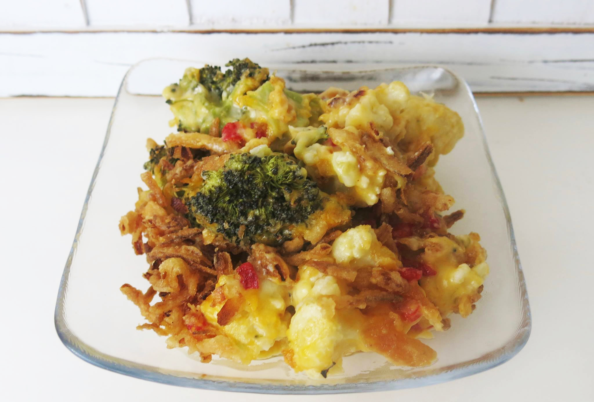 Cajun Vegetable & Pimento Cheese Casserole