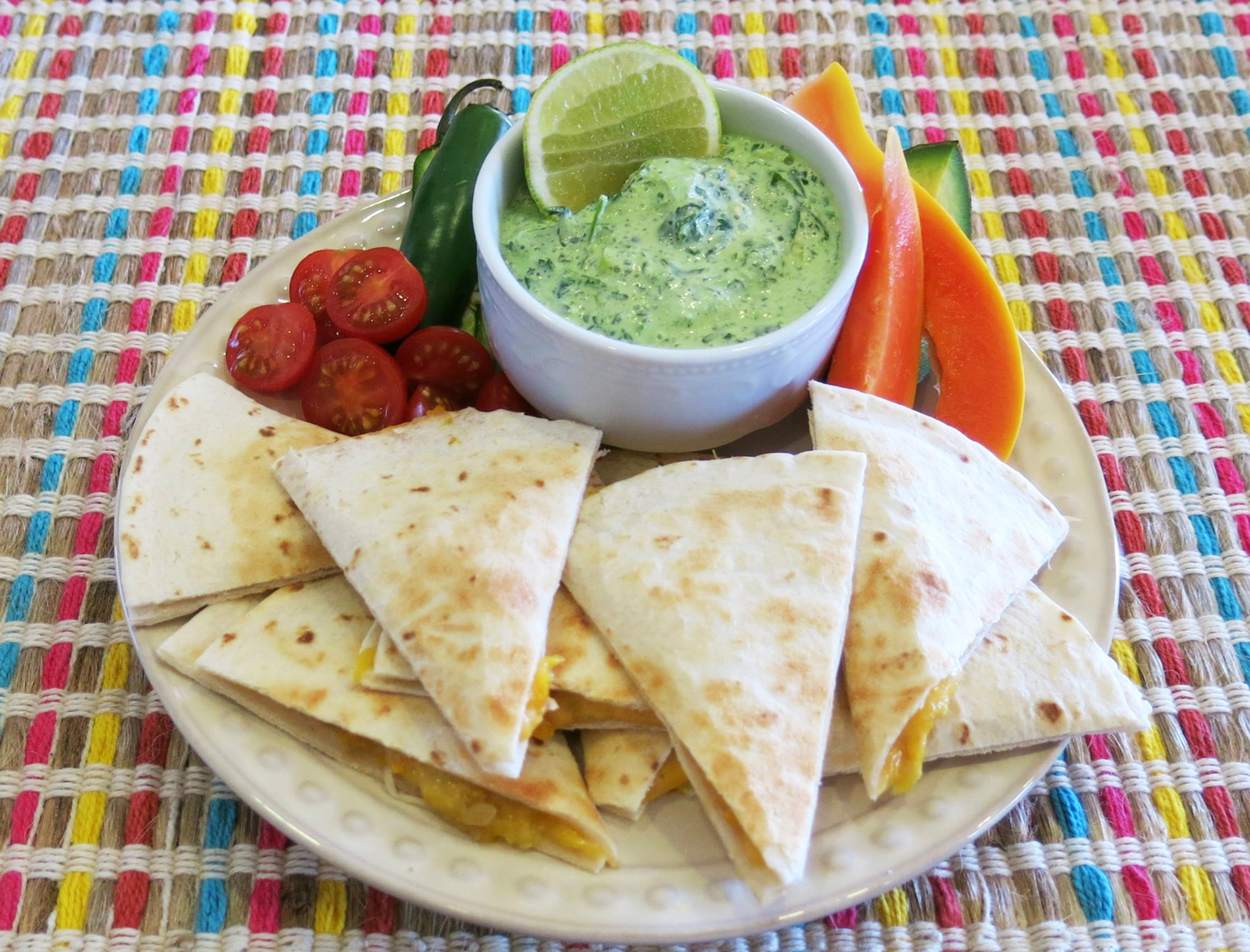 Squash & Vidalia Onion Quesadillas