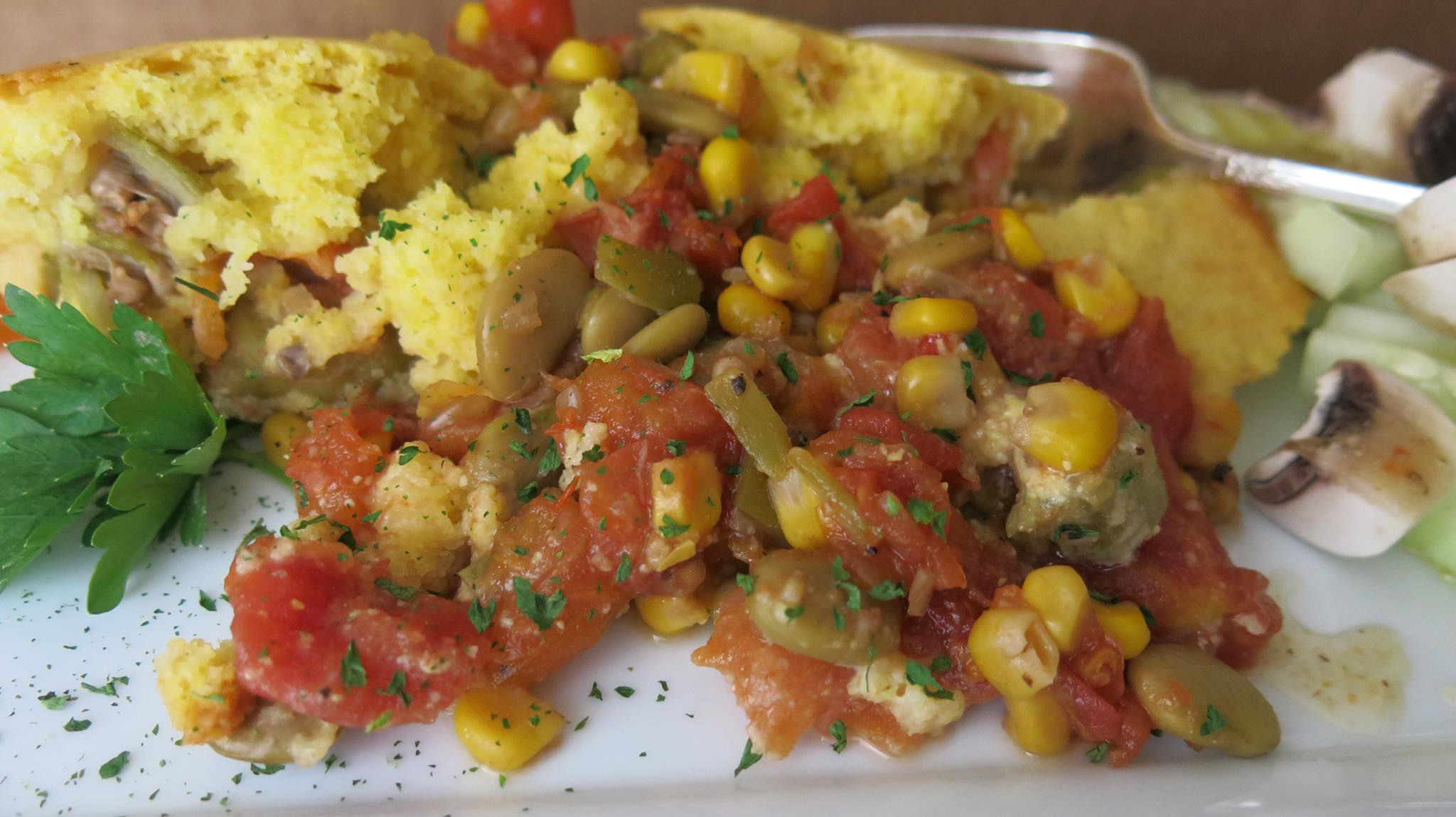 Succotash Cornbread Casserole