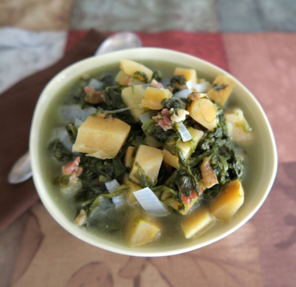 Spinach and Rutabaga Soup