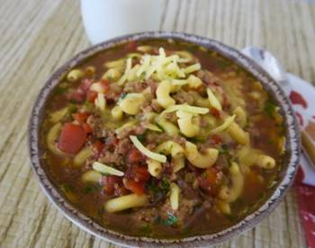 Hamburger Macaroni Soup