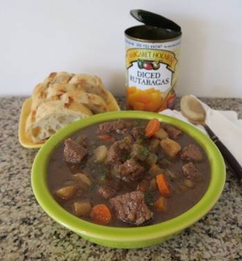 Thick Beef Soup w/ Rutabagas