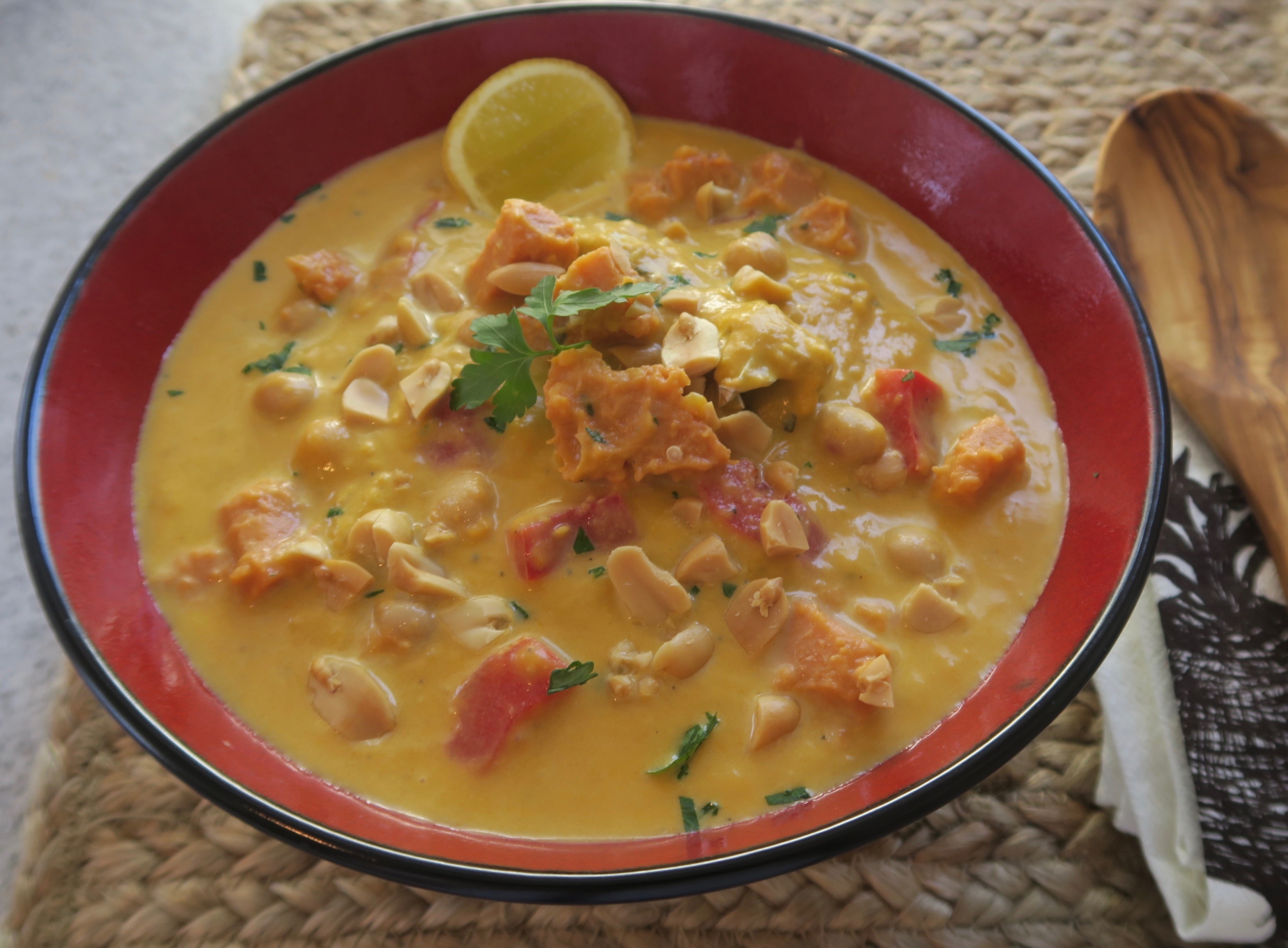 African Sweet Potato and Peanut Soup