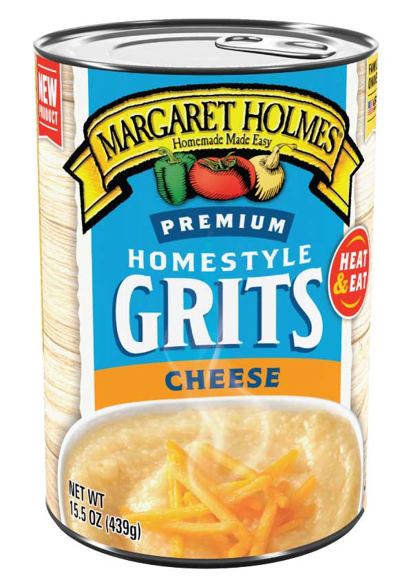 Can of Margaret Holmes Original Homestyle Cheese Grits