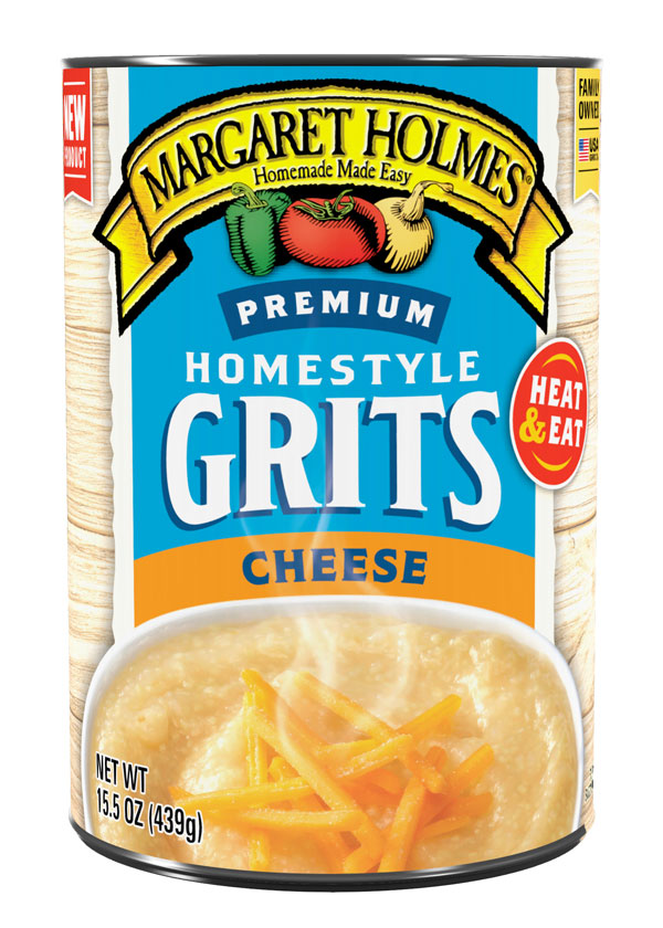 Can of Margaret Holmes Original Homestyle Cheese Grits