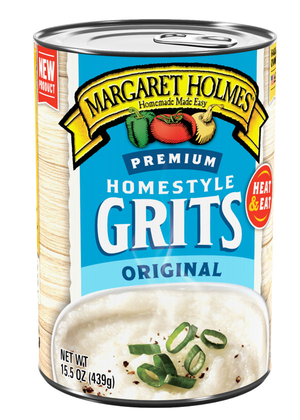 Can of Margaret Holmes Original Homestyle Grits